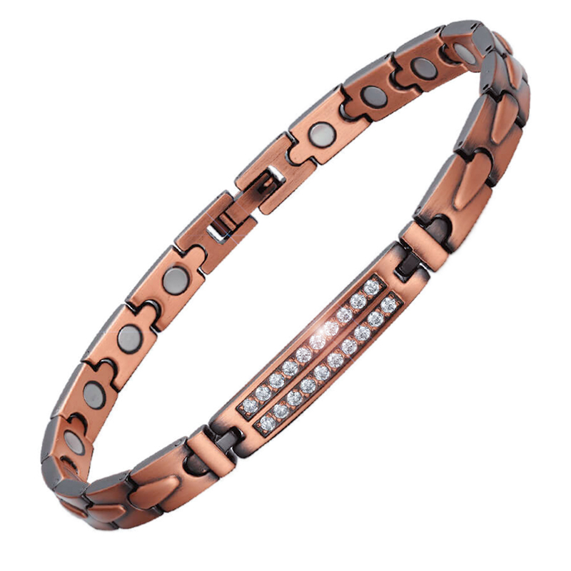 Crystal Copper Bio Magnetic Bracelet